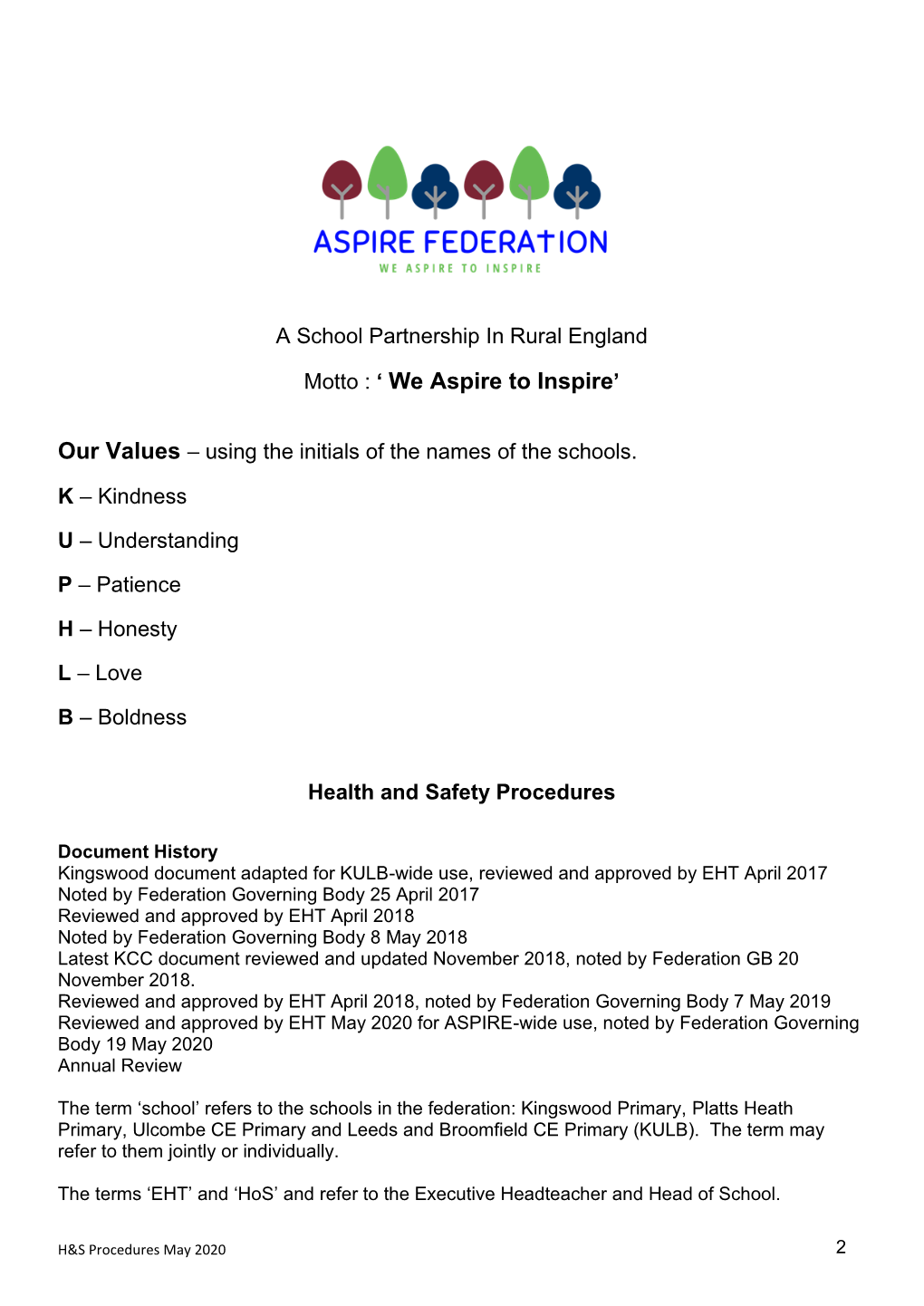 Health and Safety Procedures [PDF]