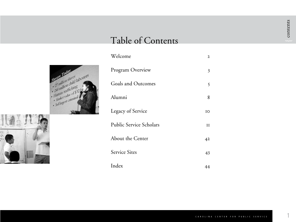 Table of Contents {