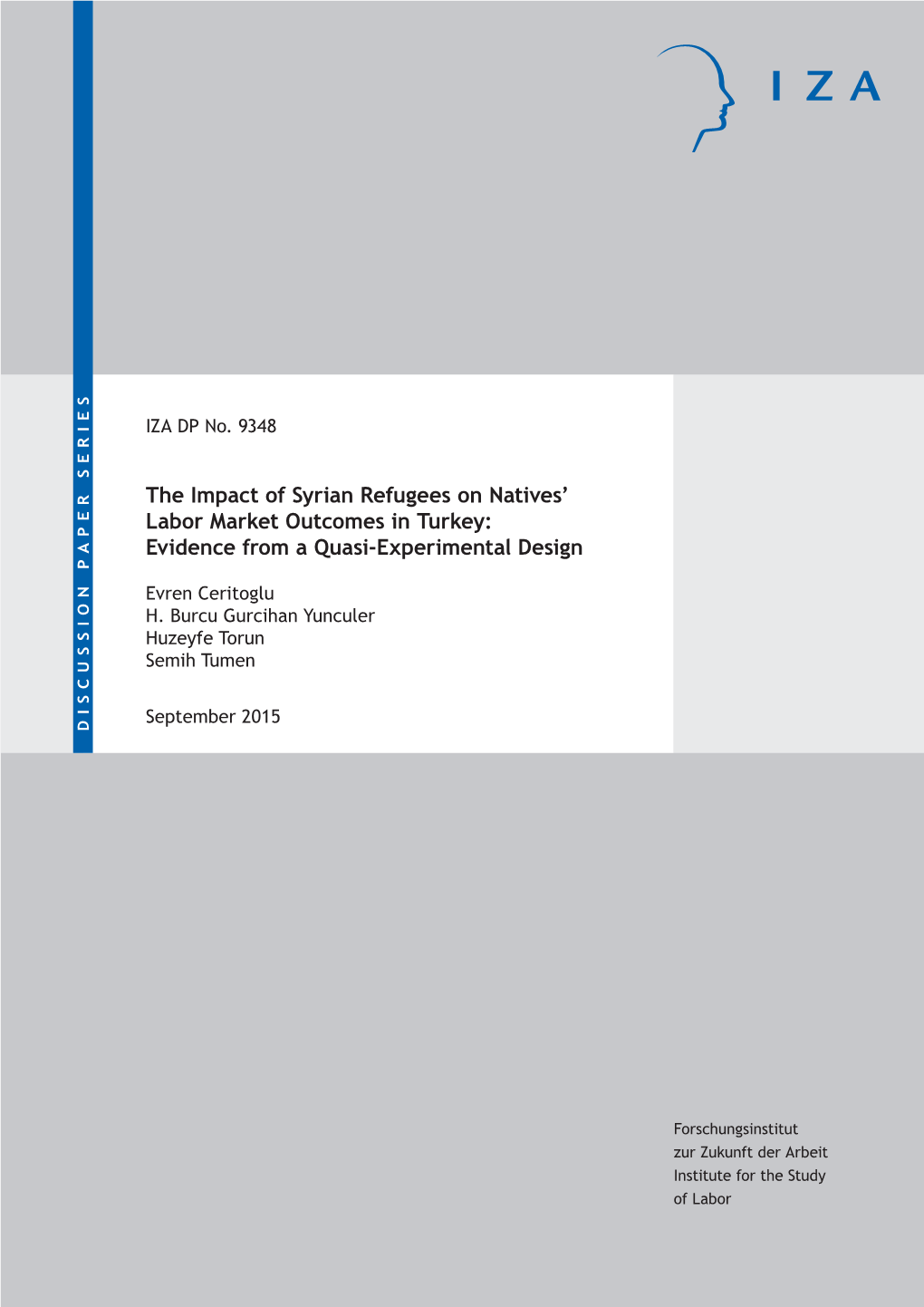 The Impact of Syrian Refugees on Natives' Labor Market Outcomes In