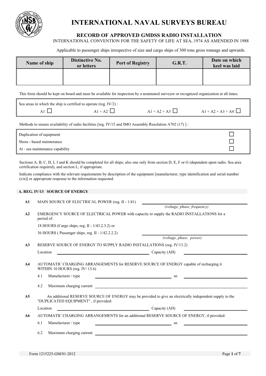 International Naval Surveys Bureau