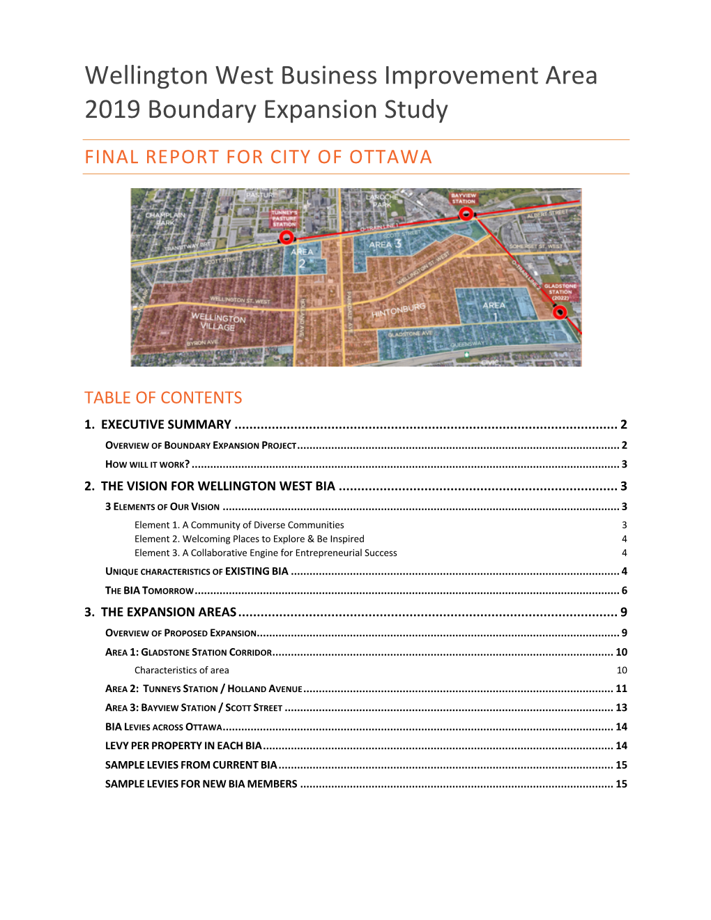 Wellington West Business Improvement Area 2019 Boundary Expansion Study