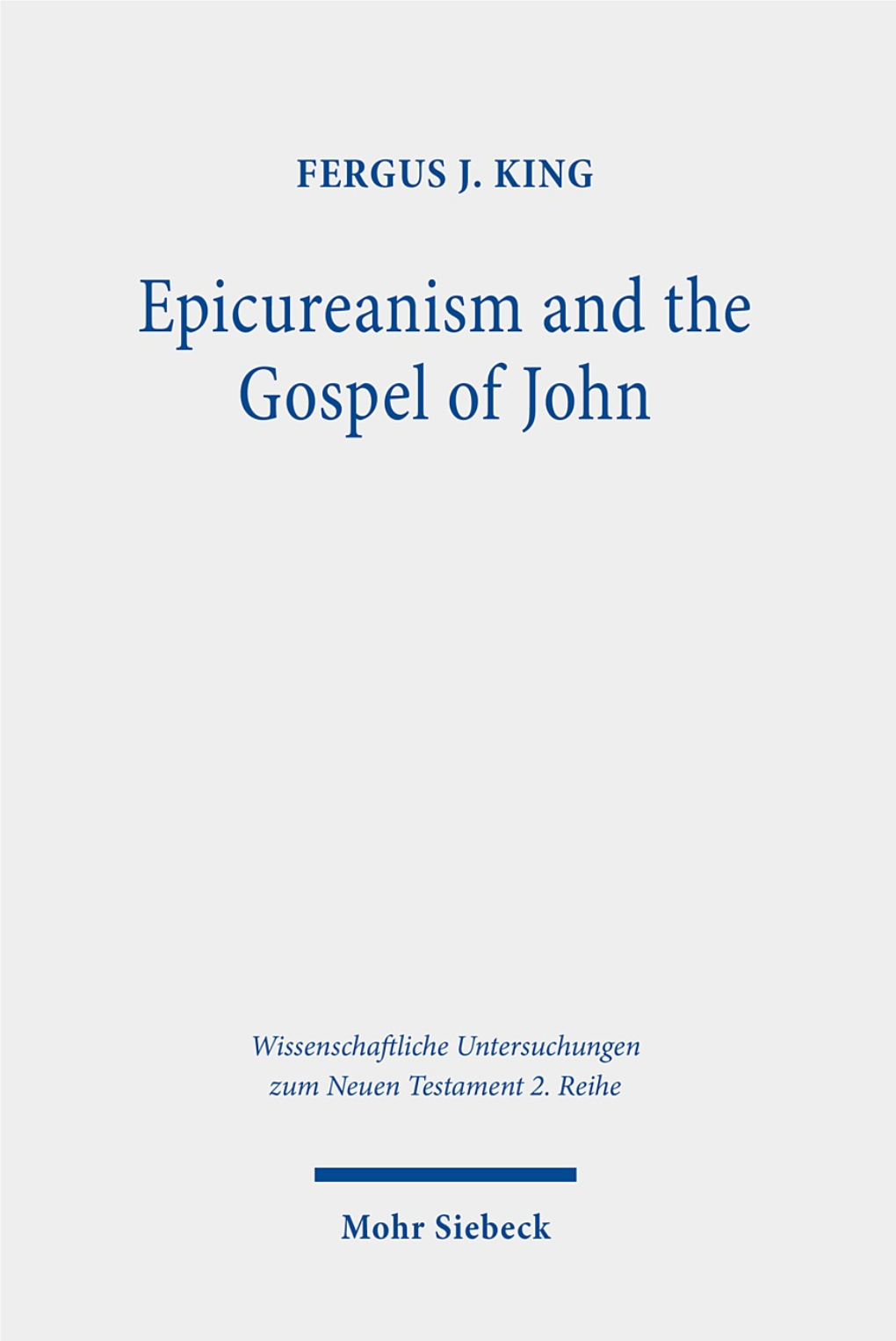 Epicureanism and the Gospel of John