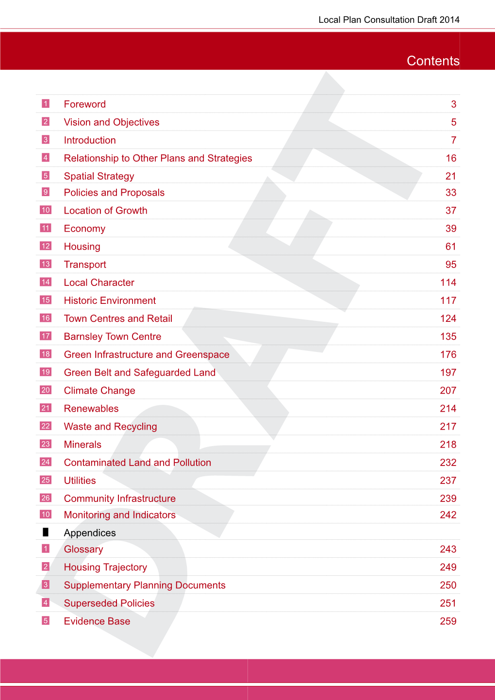 Local Plan Consultation Draft 2014