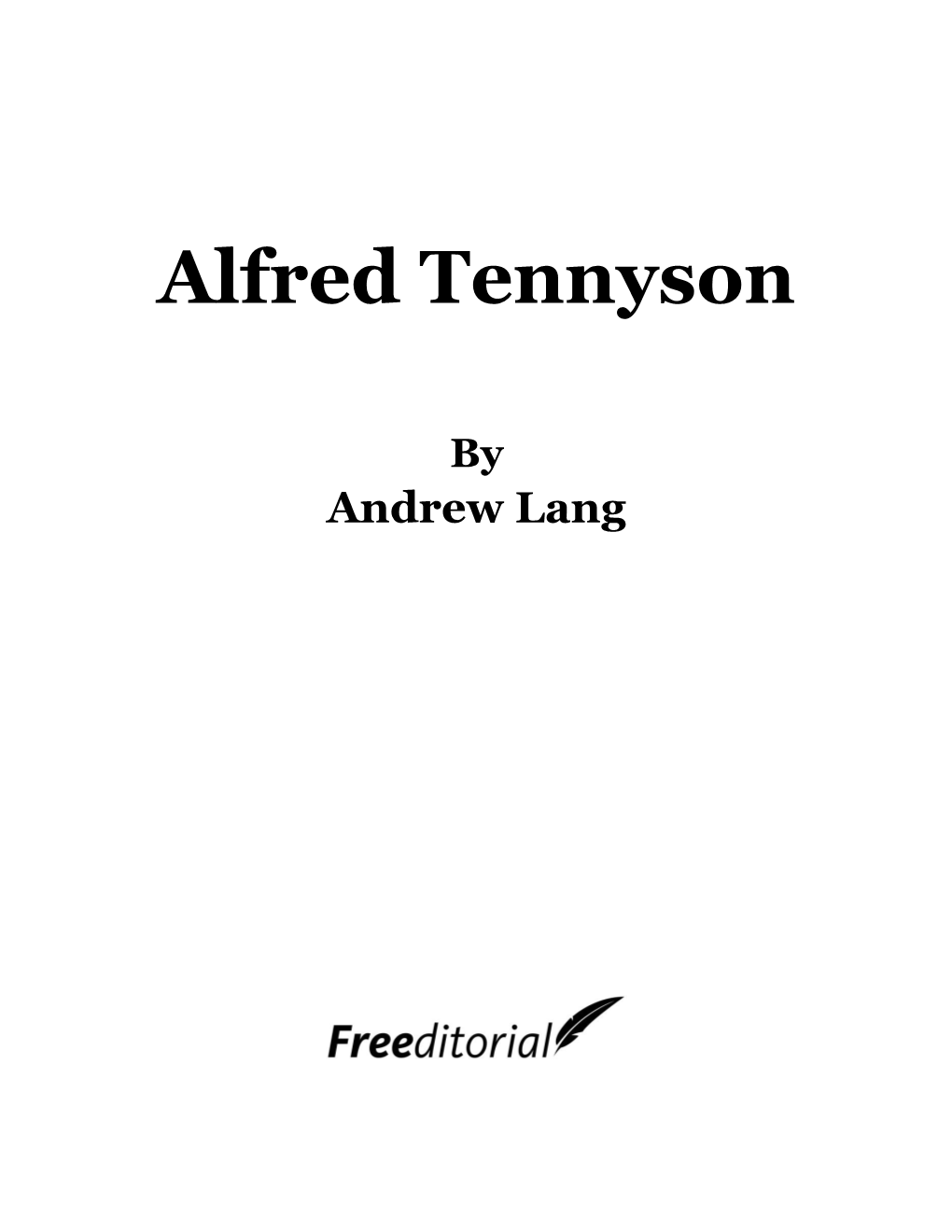 Alfred Tennyson