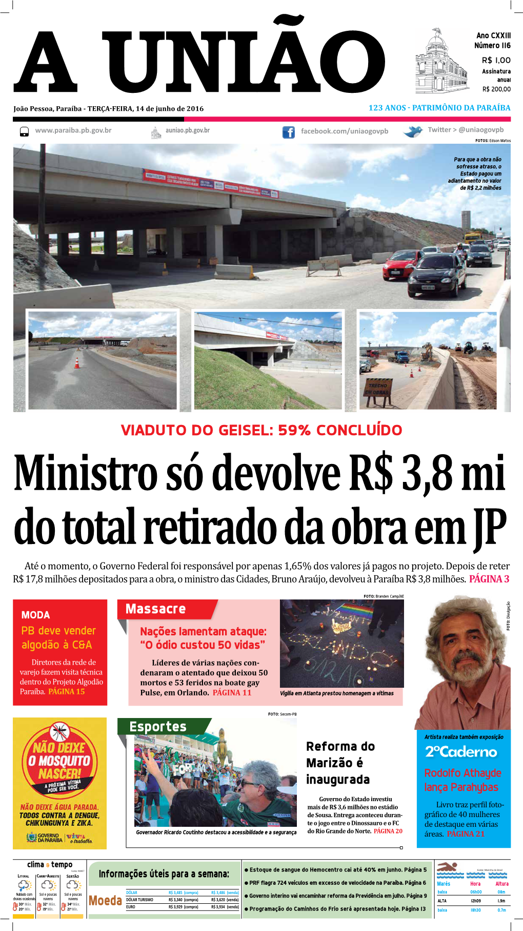 Viaduto Do GEISEL: 59% Concluído