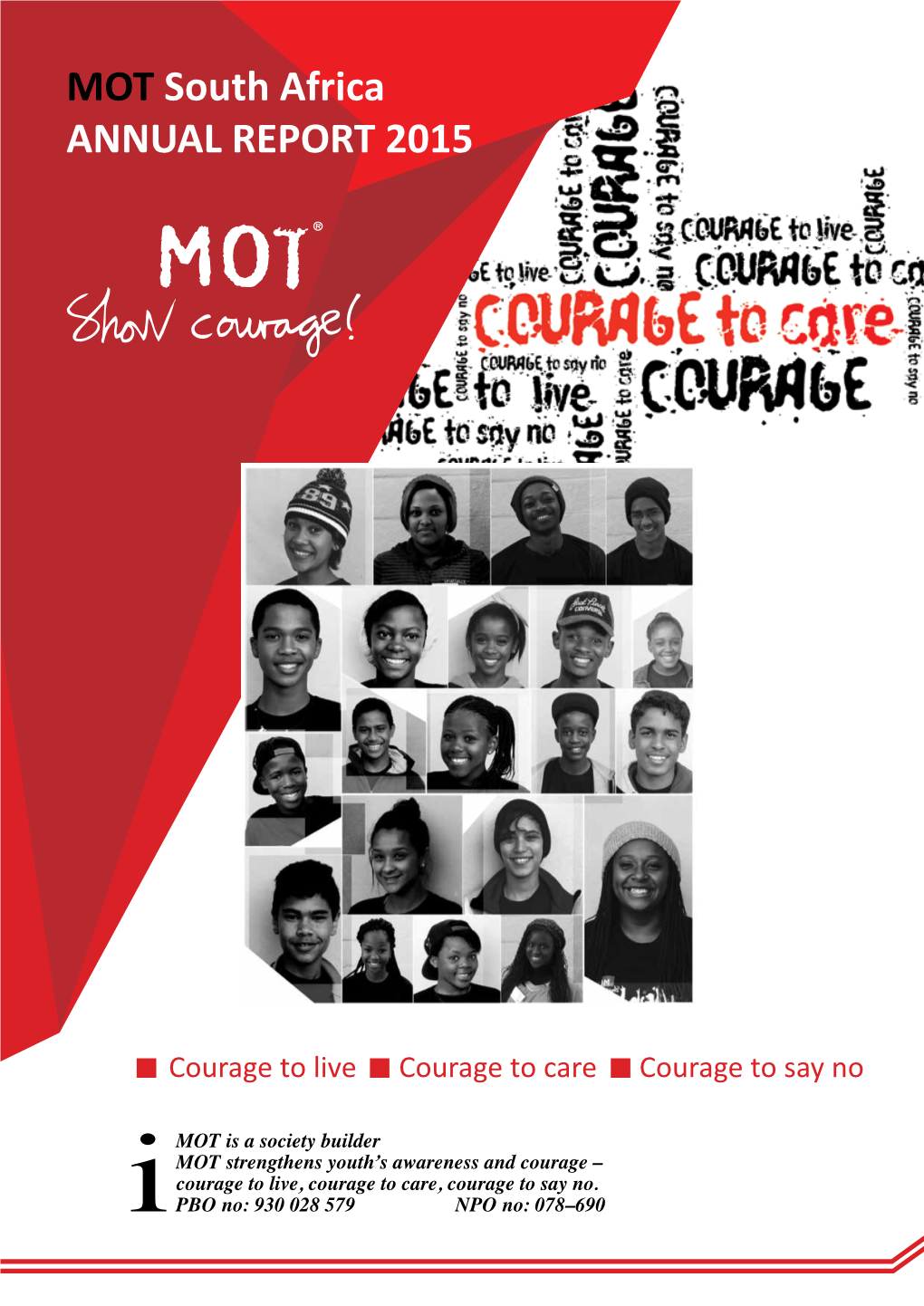 MOT South Africa ANNUAL REPORT 2015