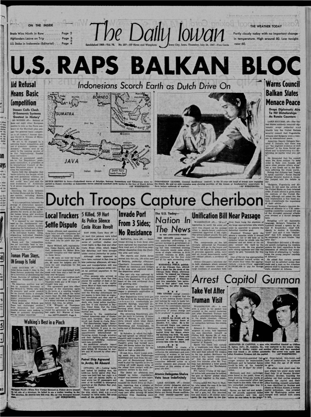 Daily Iowan (Iowa City, Iowa), 1947-07-24