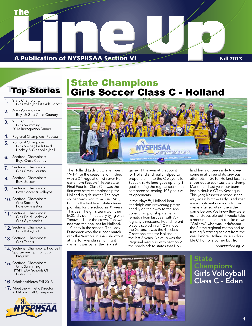 State Champions Girls Soccer Class C