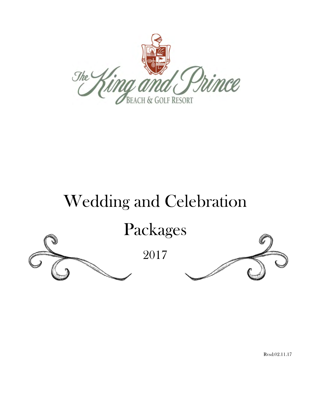 Wedding and Celebration Packages 2017