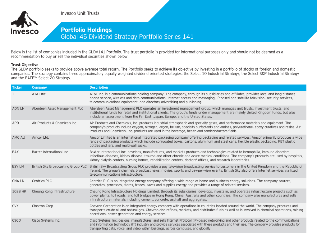 GLDV141 Holdings Description Flyer (PDF)