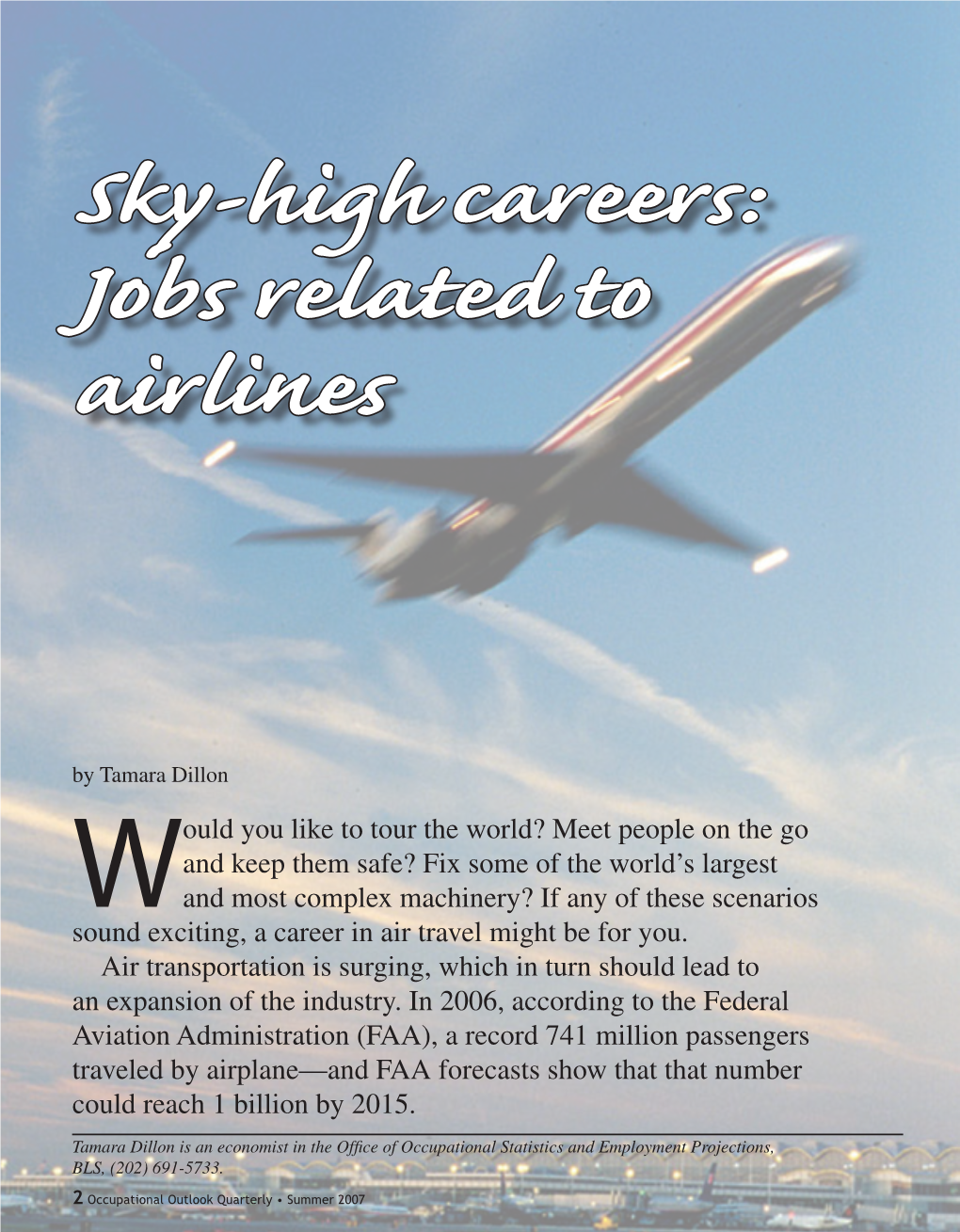 Sky-High Careers: Jobs Related to Airlines