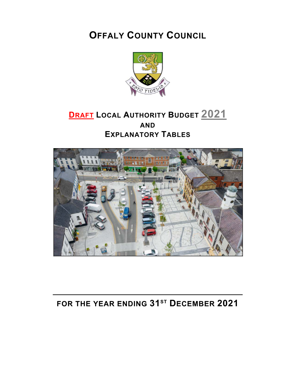 Offaly County Council Draft Local Authority Budget 2021