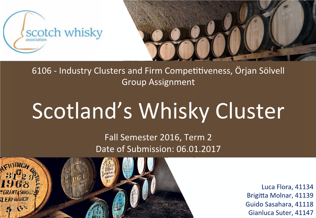 Scotland's Whisky Cluster