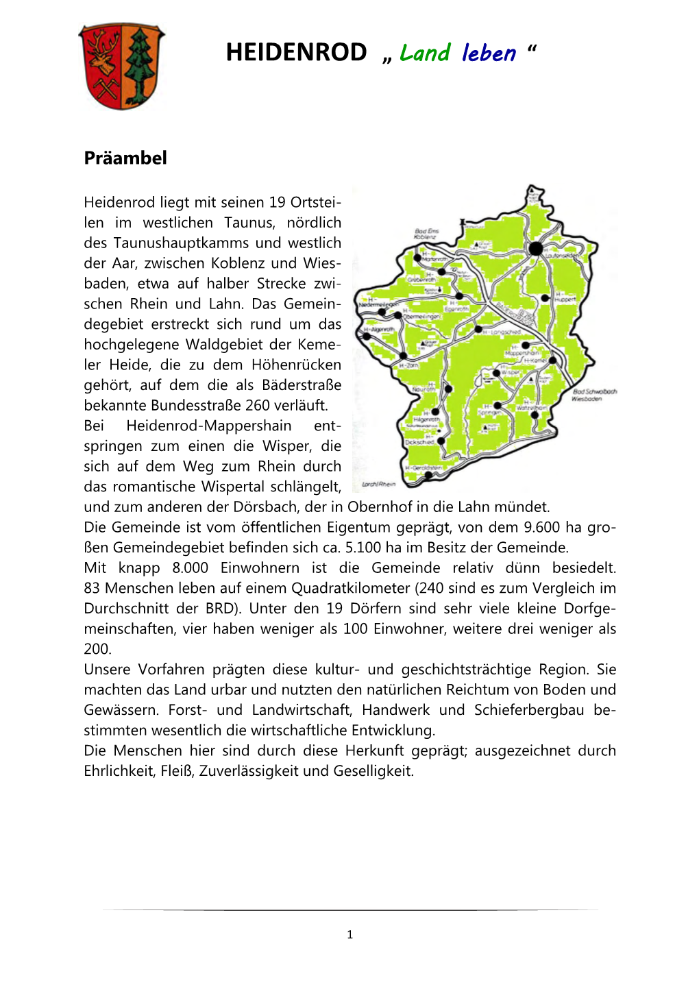 HEIDENROD „ Land Leben “