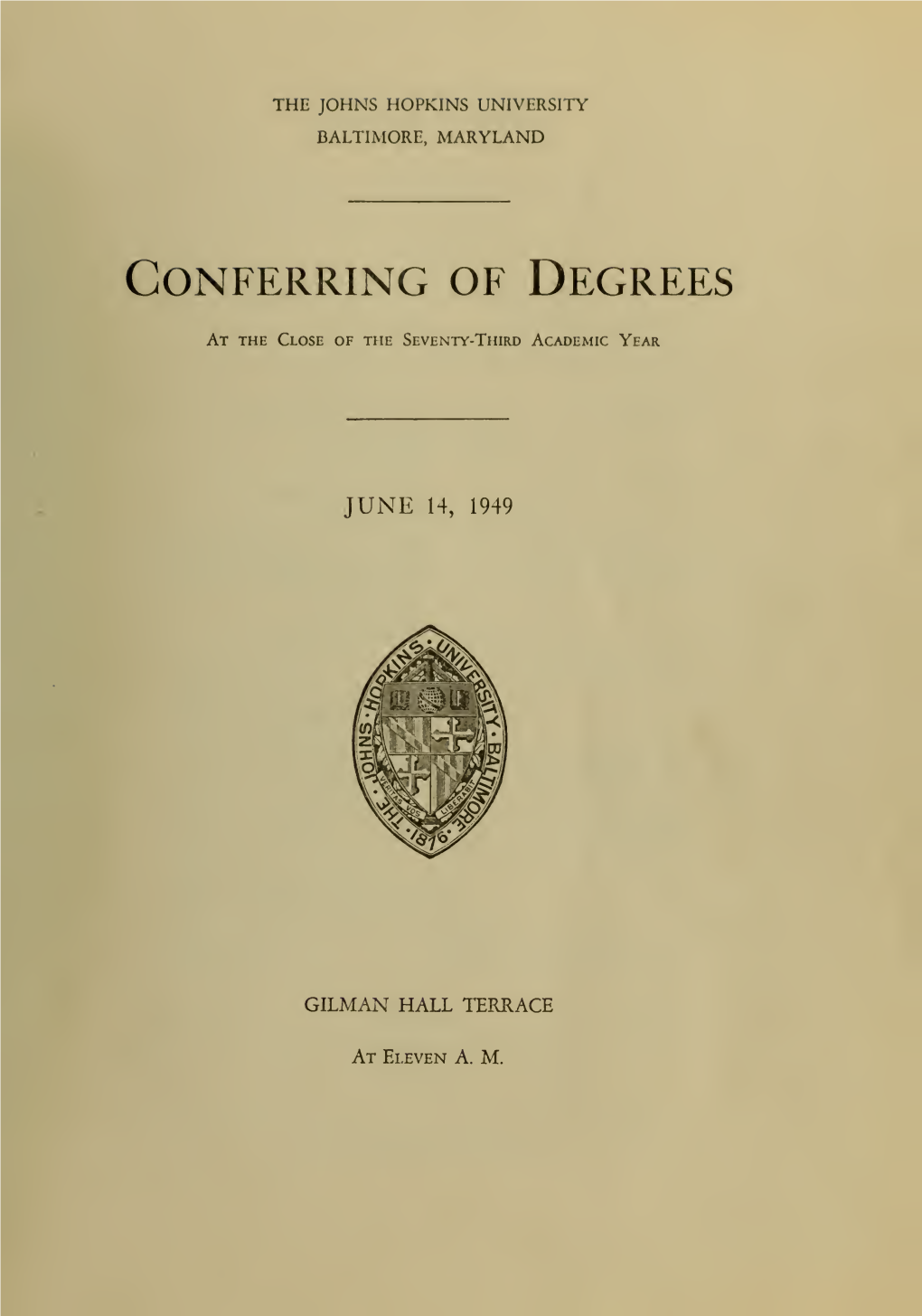 Commencement 1941-1960