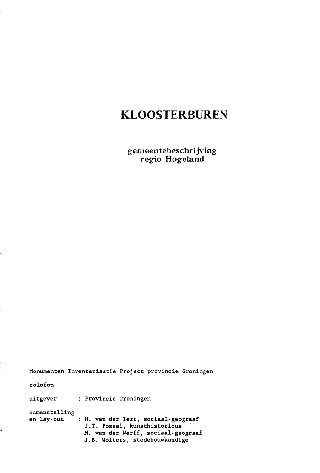 Kloosterburen