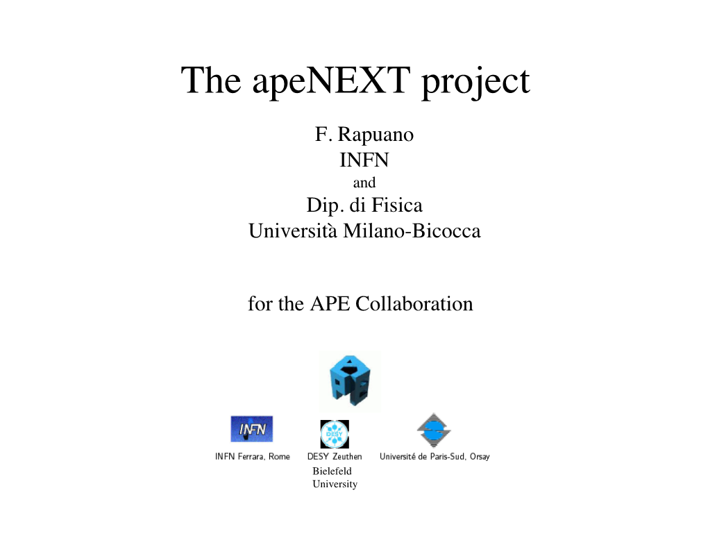 The Apenext Project