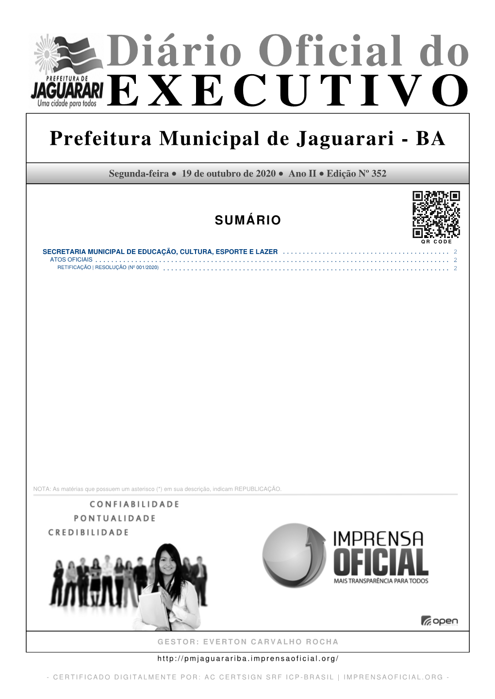 Prefeitura Municipal De Jaguarari - BA