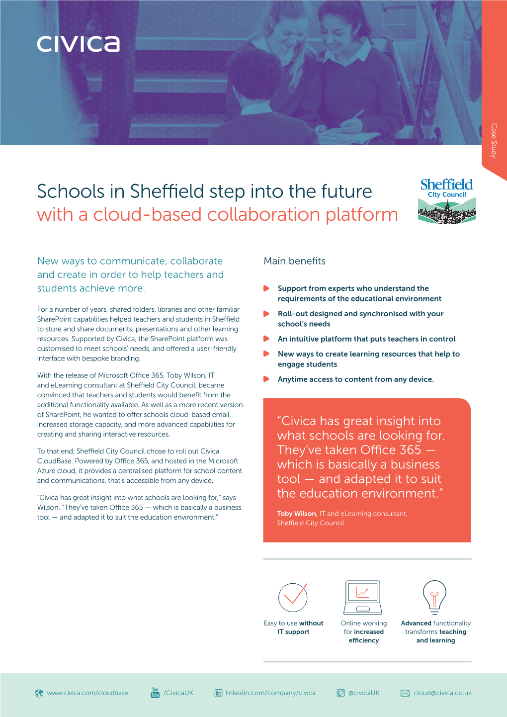 Schools in Sheffield Step Into the Future with a Cloud-Based Collaboration Platform