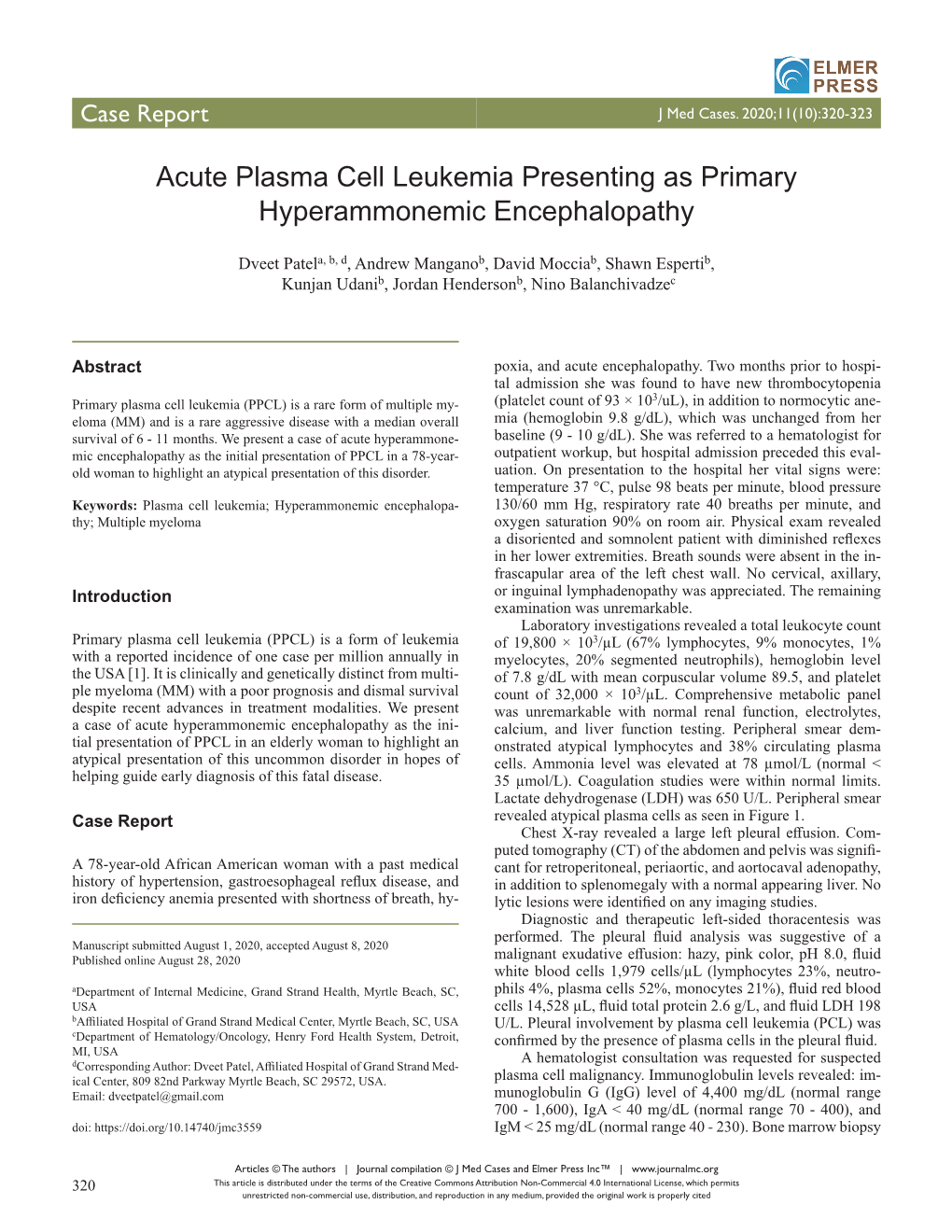 Case Report J Med Cases