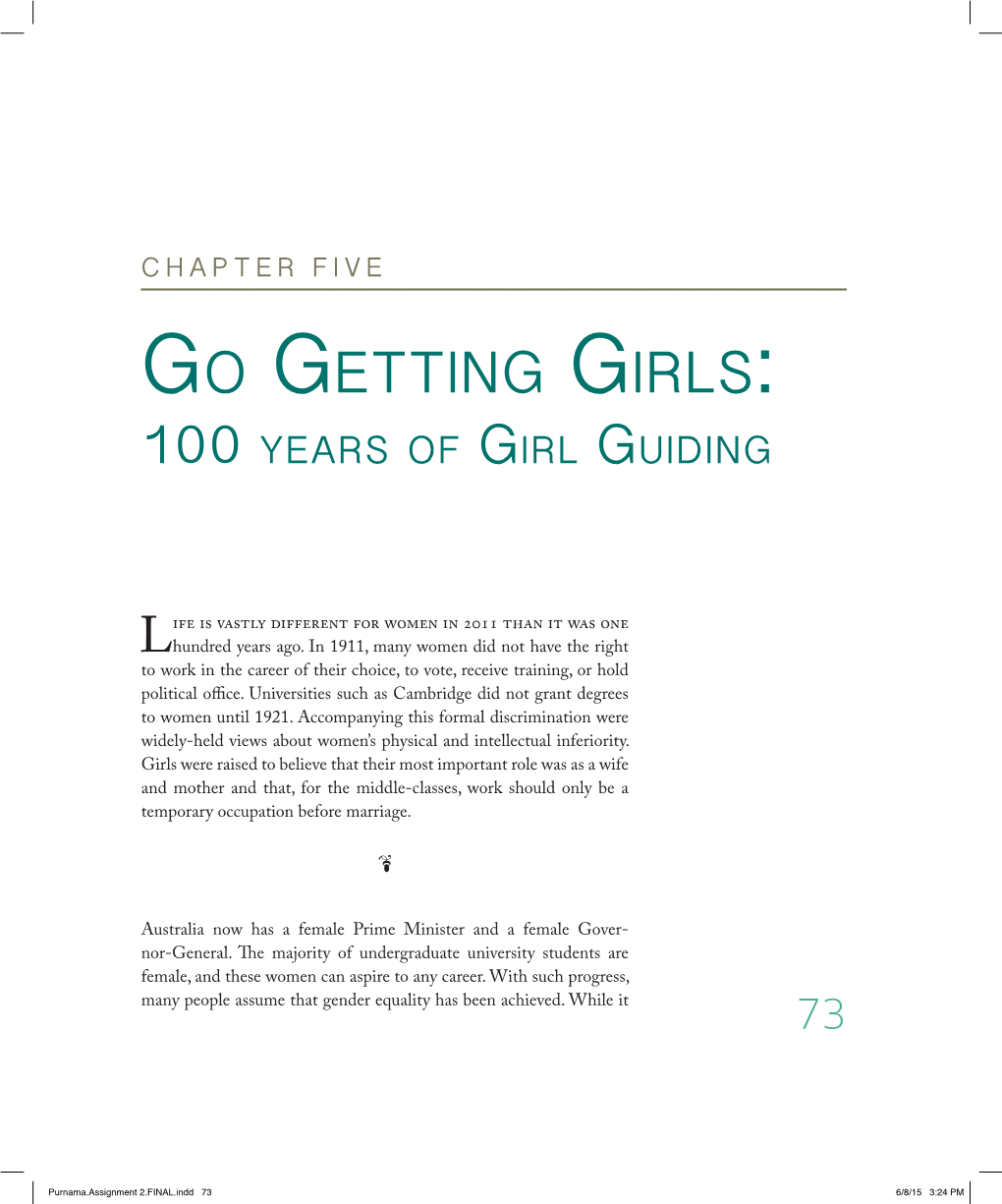 Go Getting Girls: 100 Years of Girl Guiding