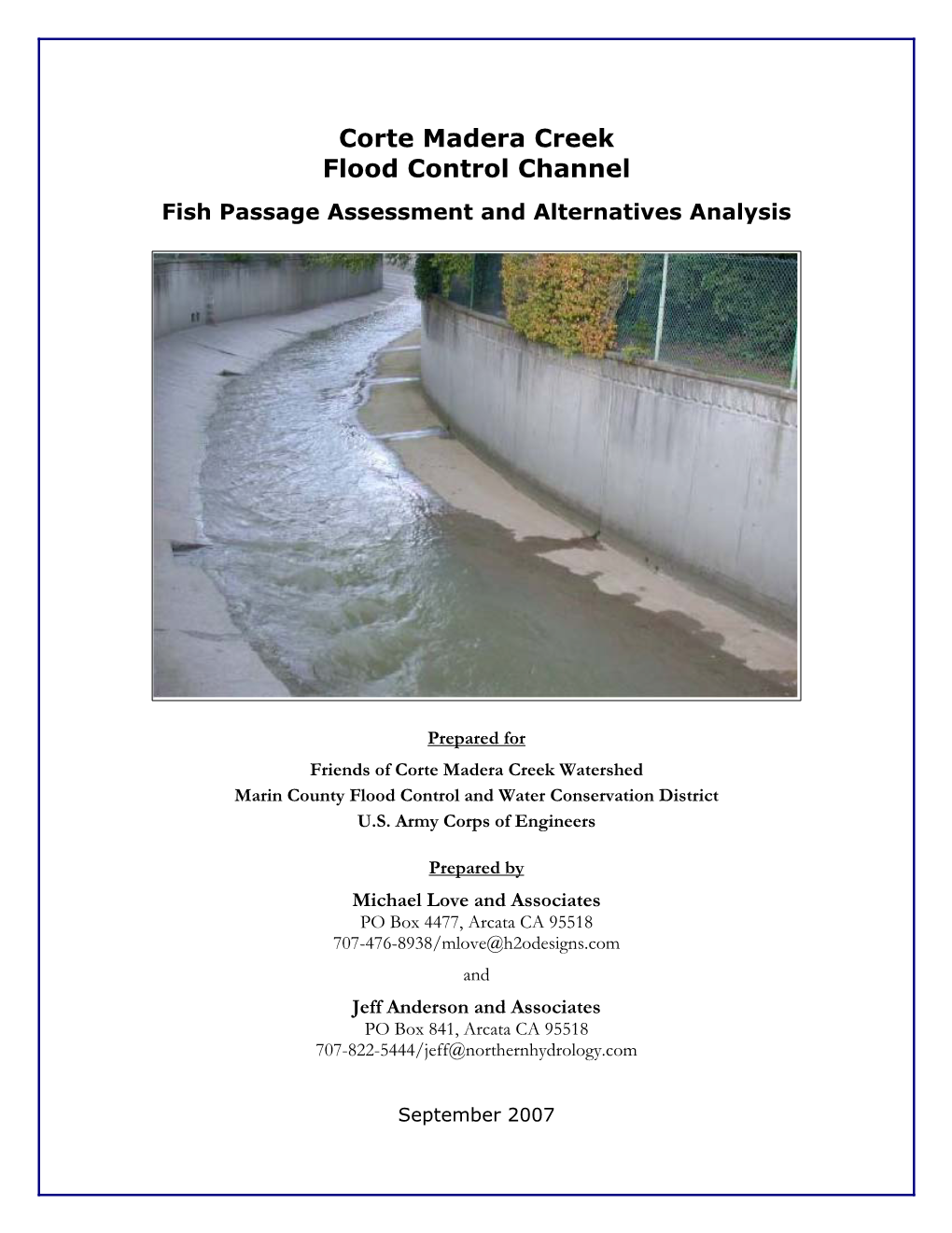 Corte Madera Creek Flood Control Channel