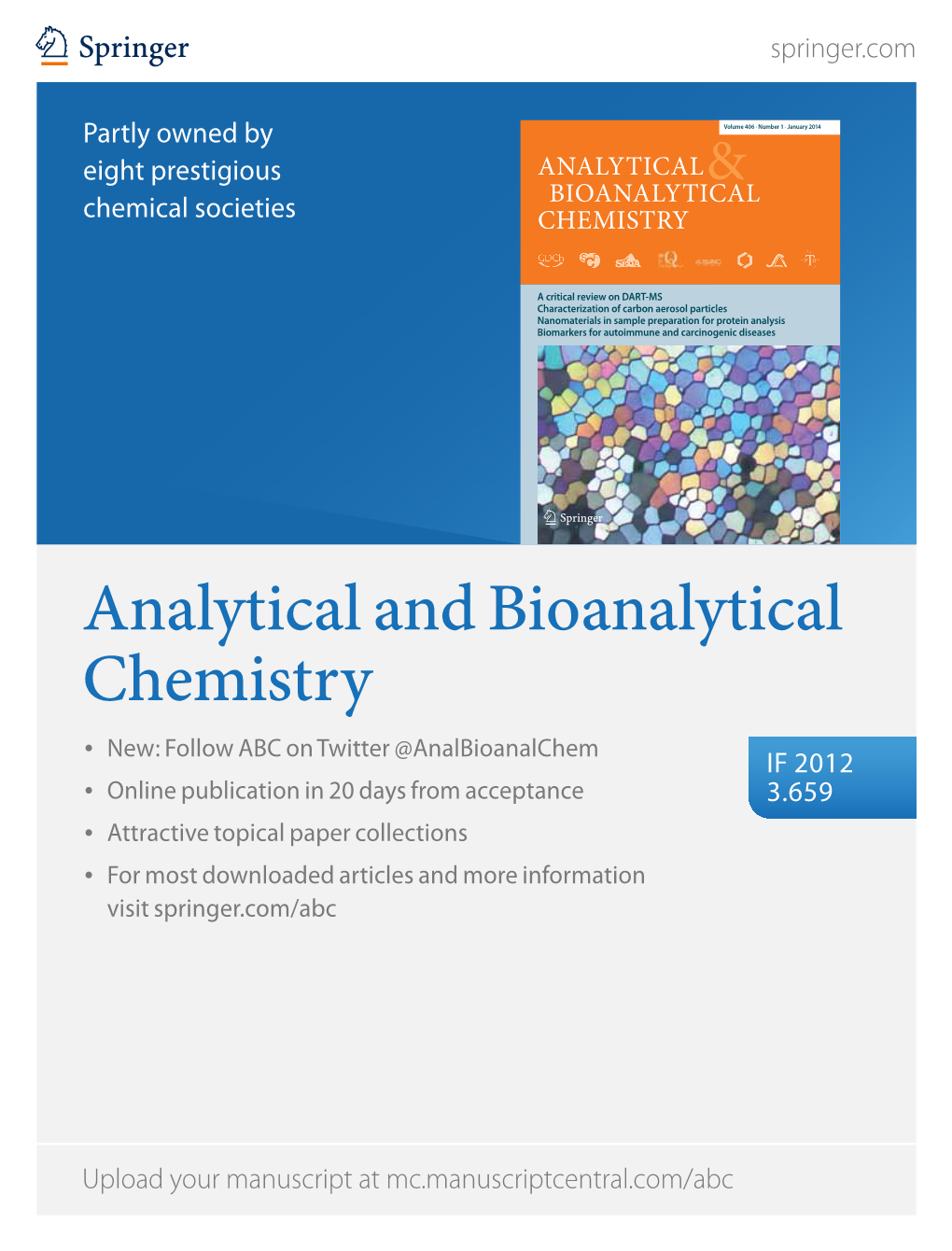 Analytical and Bioanalytical Chemistry