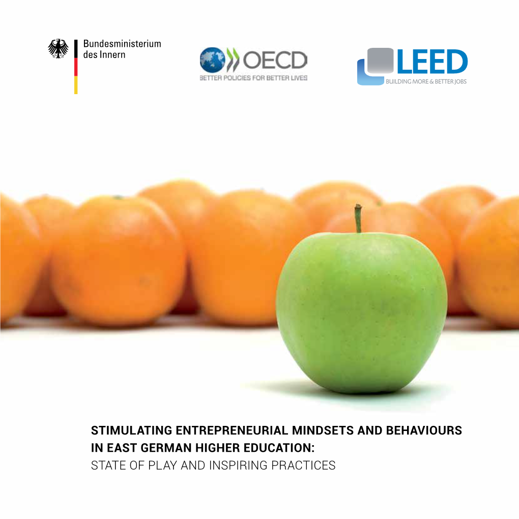 Stimulating Entrepreneurial Mindsets and Behaviours in East