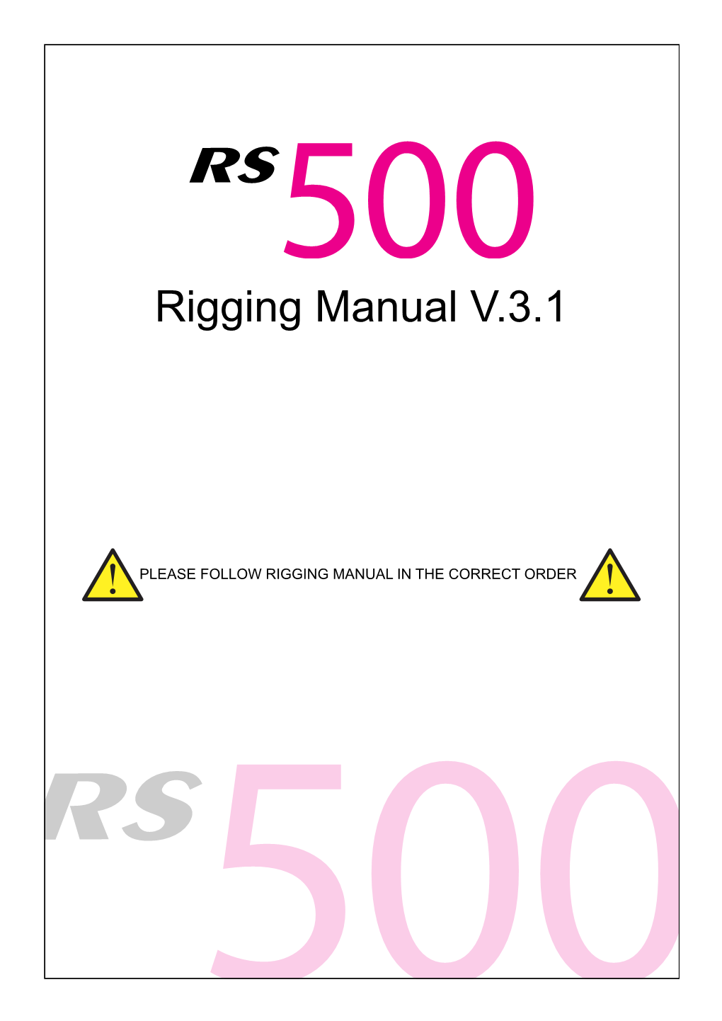 Rigging Manual V.3.1