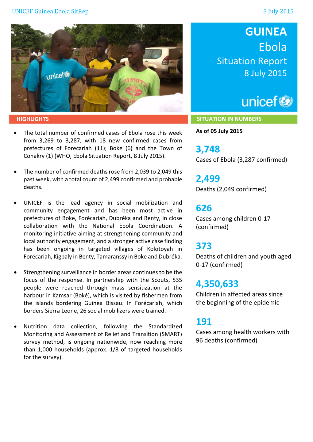 Guinea Ebola Sitrep 8 July 2015