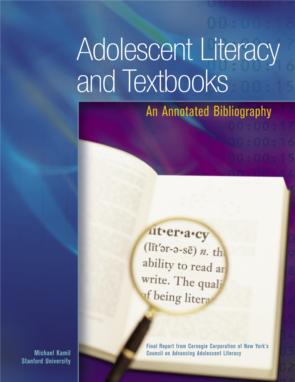 Adolescent Literacy and Textbooks an Annotated Bibliography