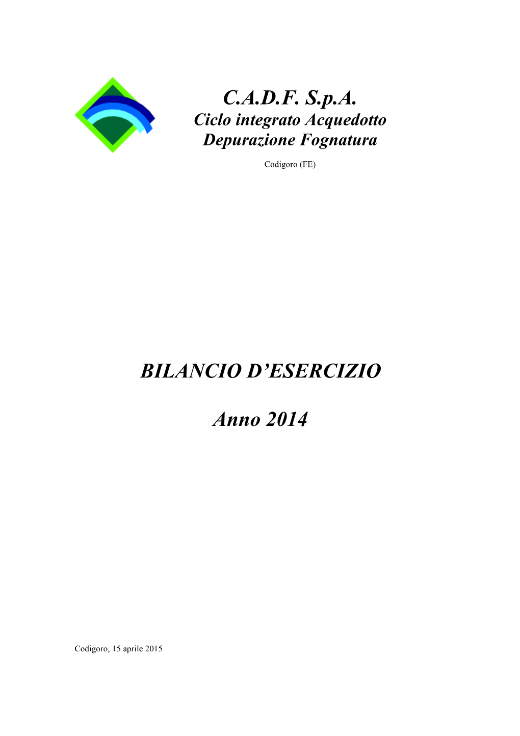 Bilancio Consuntivo 2014