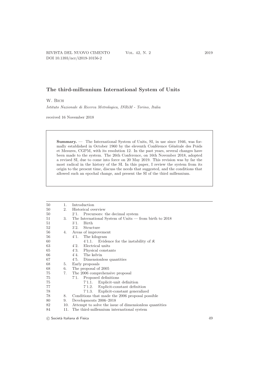 The Third-Millennium International System of Units