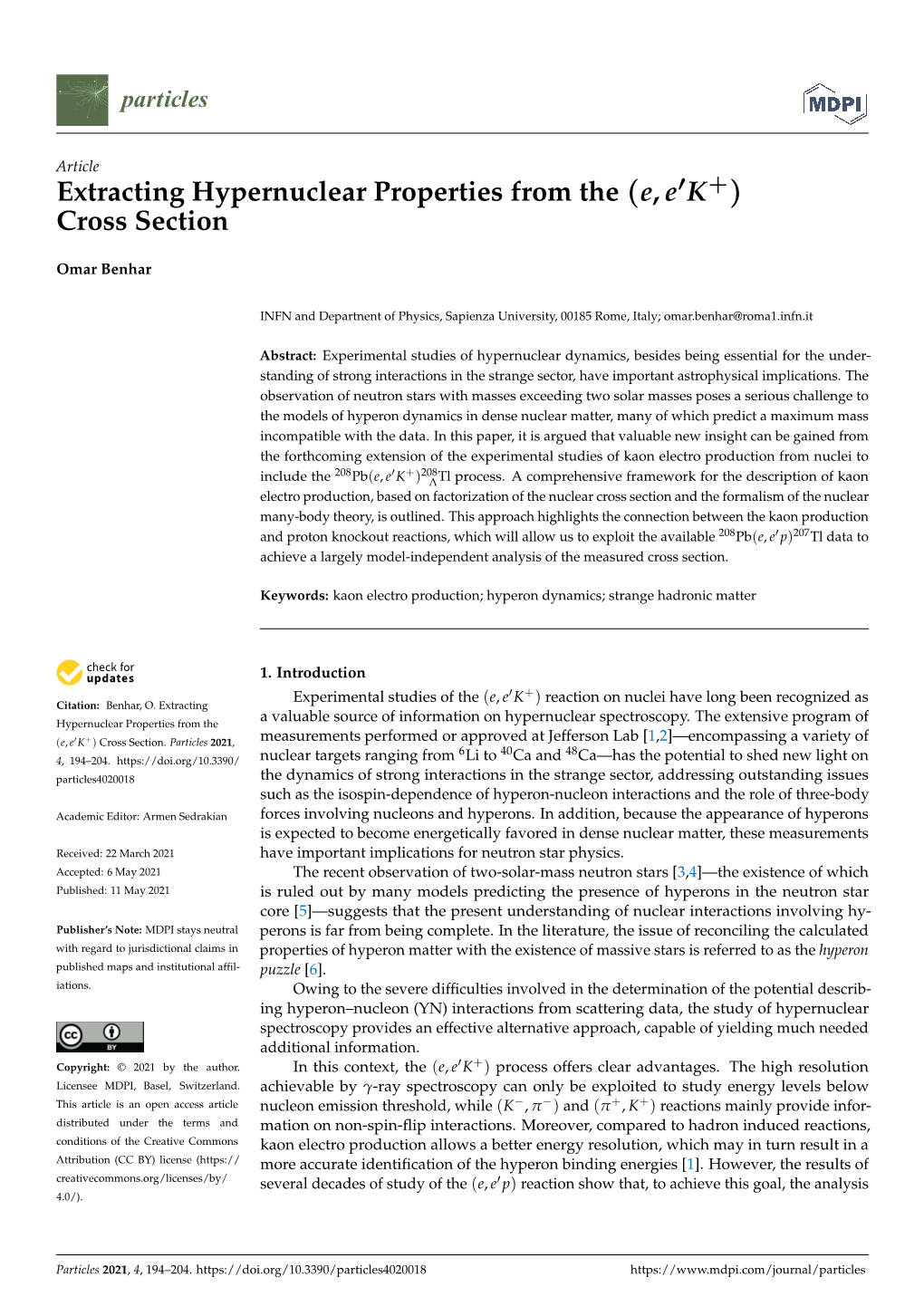 Extracting Hypernuclear Properties from the (E, Ek+) Cross Section