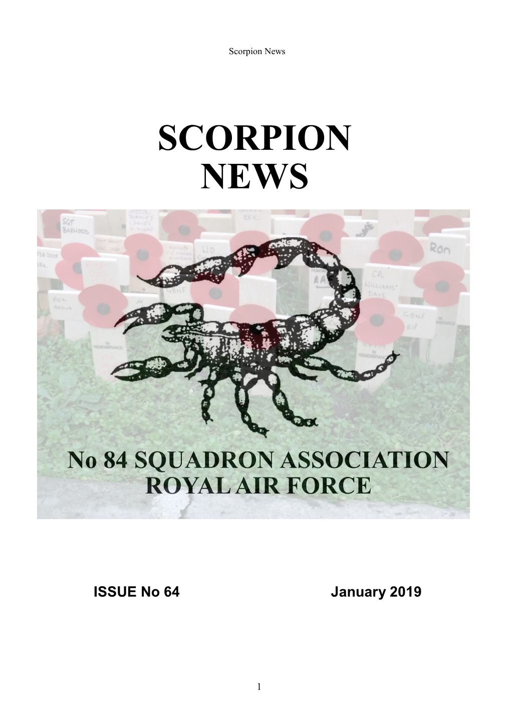 SCORPION NEWS No 84 SQUADRON ASSOCIATION