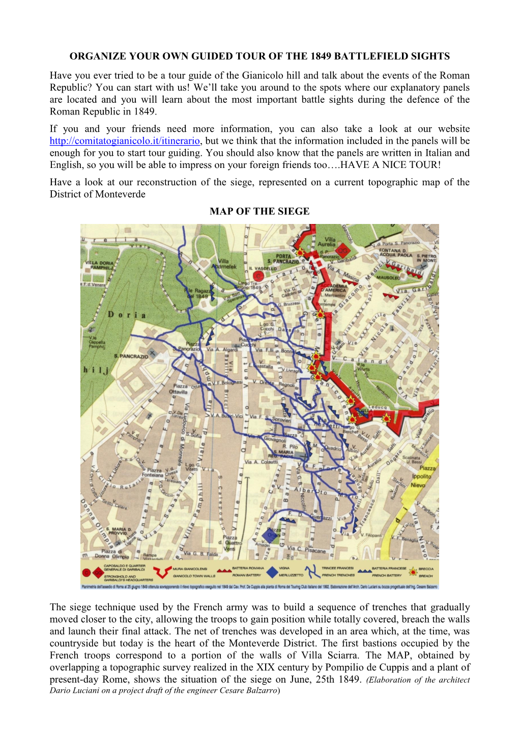 Organize Your Own Guided Tour of the 1849 Battlefield