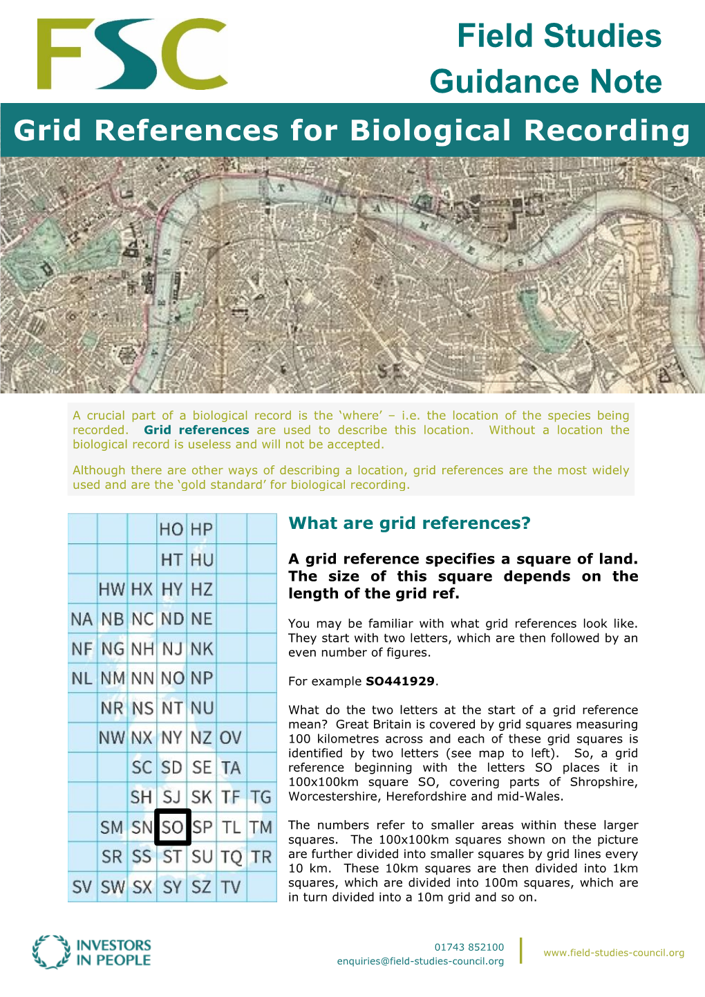 Field Studies Guidance Note