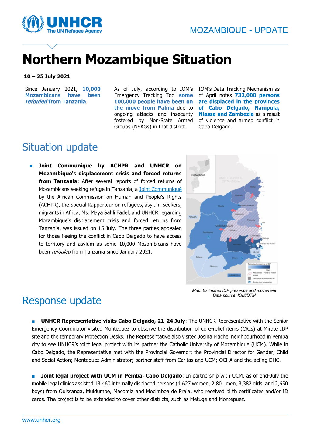 Northern Mozambique Situation