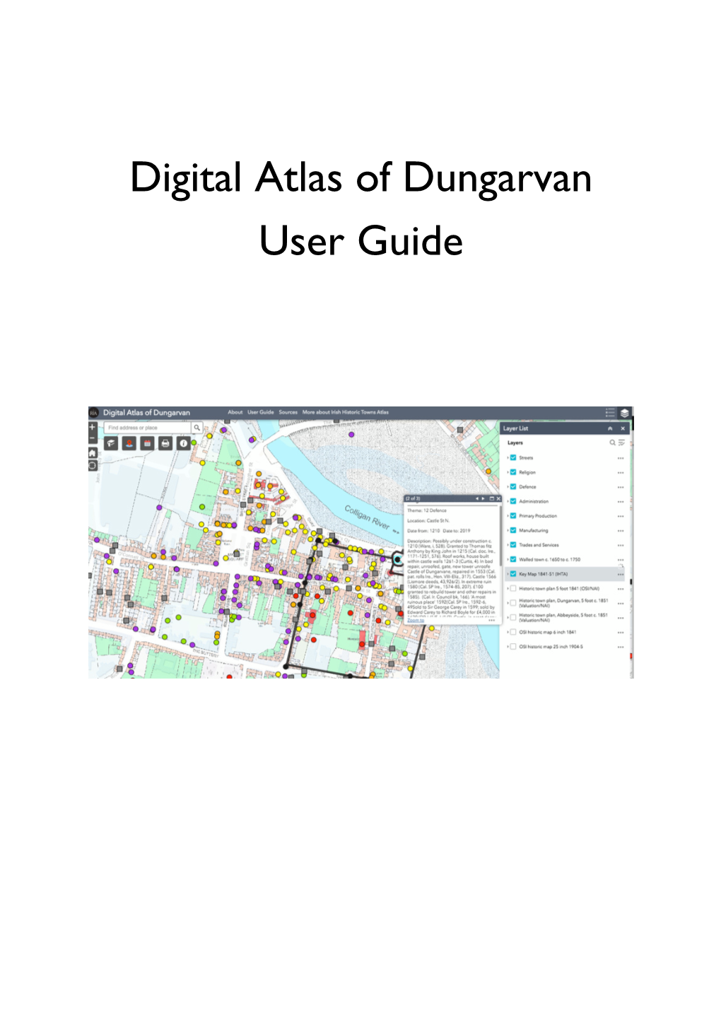 Digital Atlas of Dungarvan User Guide