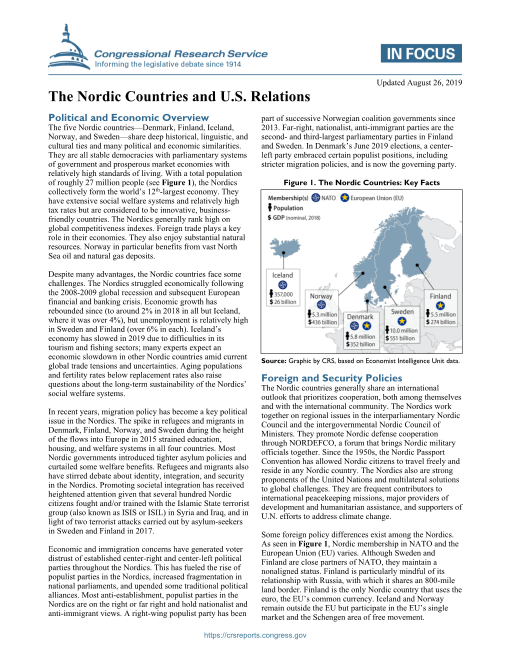 The Nordic Countries and U.S. Relations