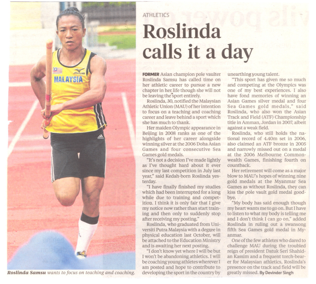 Roslinda Calls It a Day