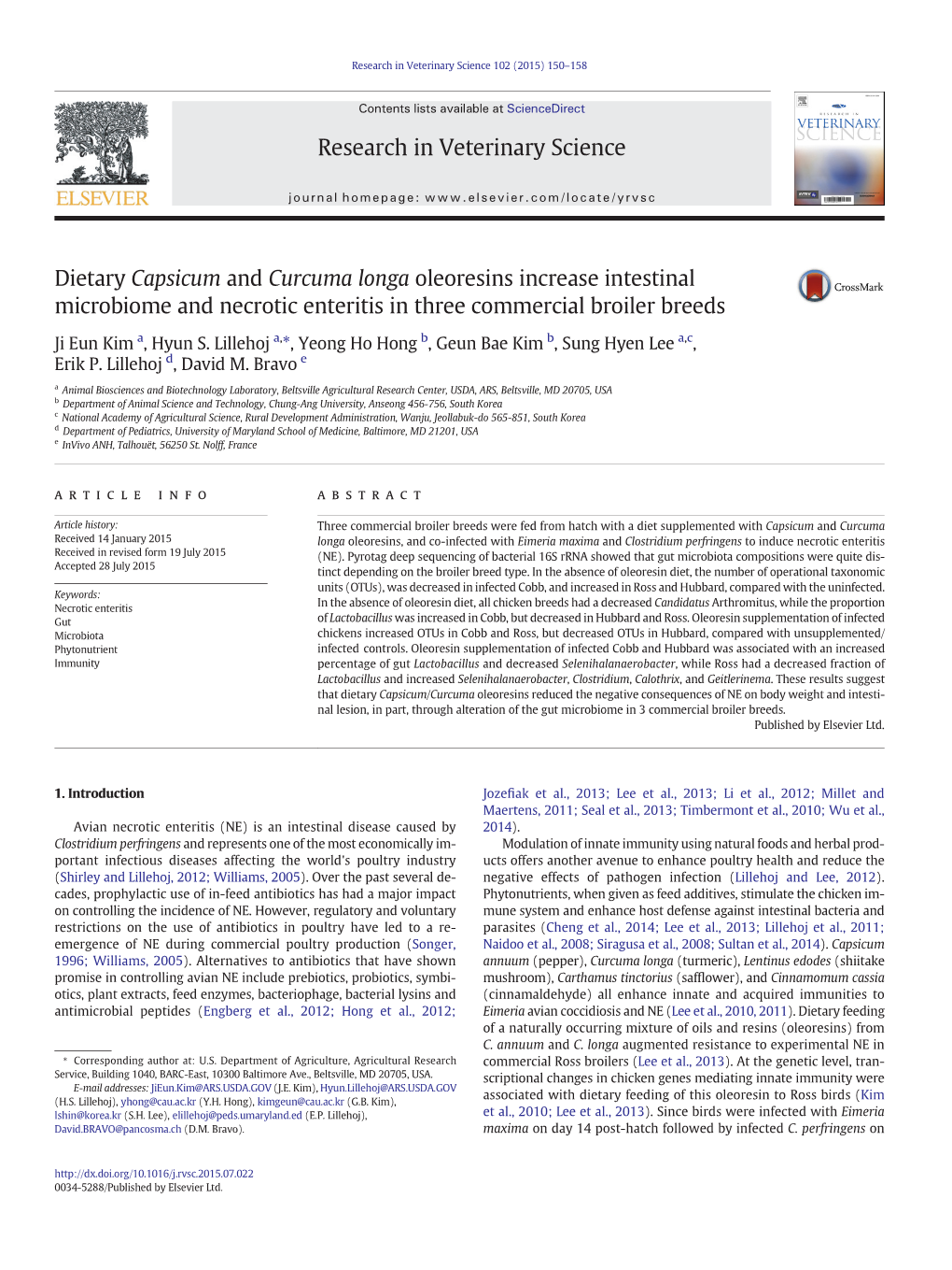 Dietary Capsicum and Curcuma Longa Oleoresins Increase Intestinal Microbiome and Necrotic Enteritis in Three Commercial Broiler Breeds