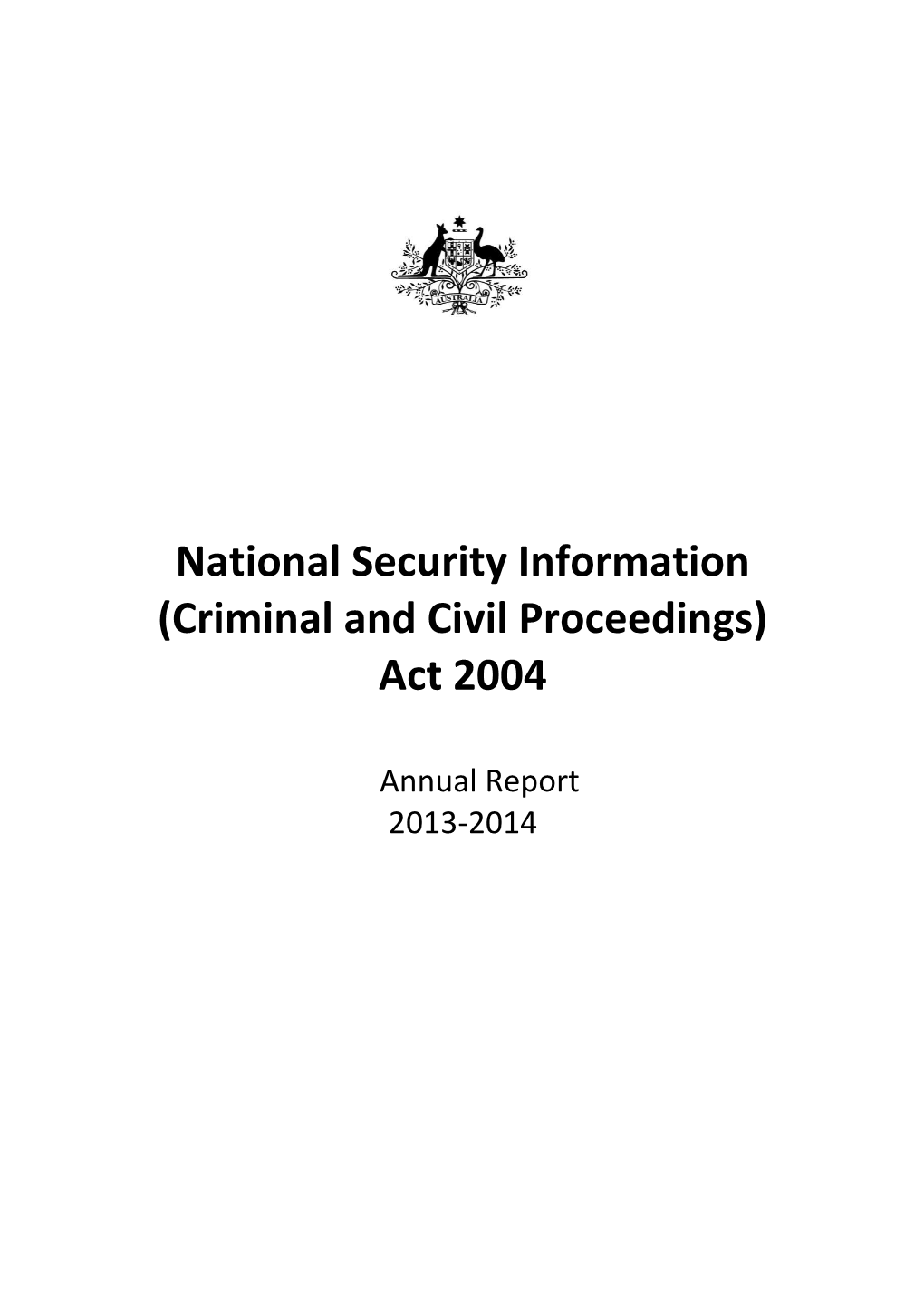 NSI Act 2013-14 Annual Report