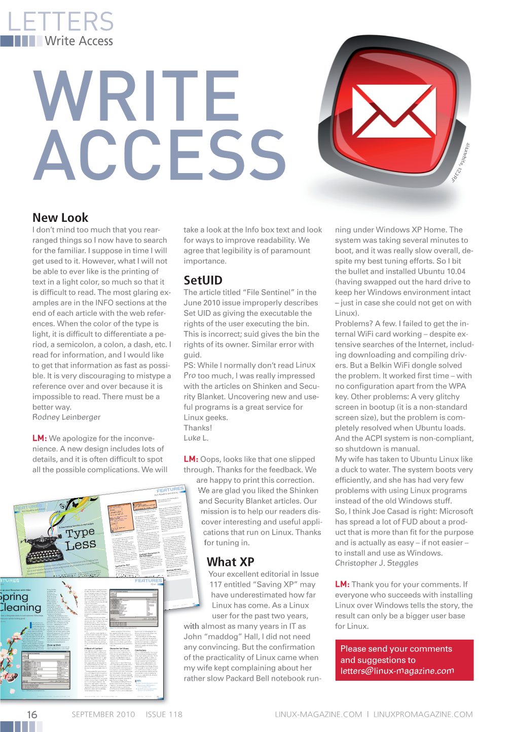 LETTERS Write Access