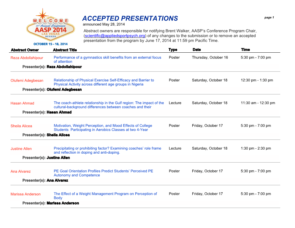 SFRBM 2006 Abstracts