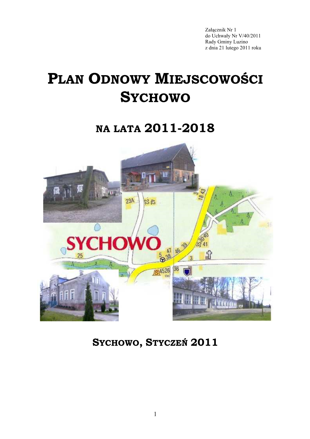 Plan Odnowy Miejscowości Sychowo Na