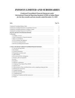 IFRS Condensed Consolidated Interim Financial