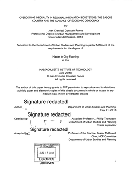 Signature Redacted Signature Rede Cted