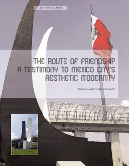 The Route of Friendship a Testimony to Mexico City's Aesthetic Modernity