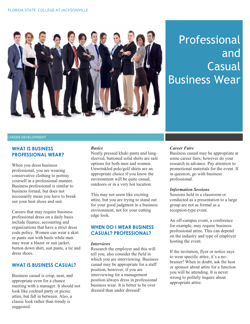 Professional and Casual Business Wear